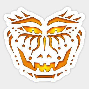 Pumpkin Face Sticker